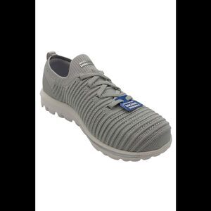 Skechers GOwalk Washable Knit Slip-On Sneakers Low Tide Light Gray - Wide